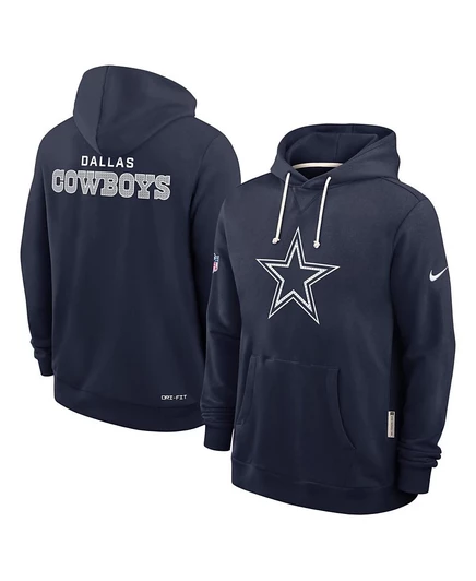 Мужское худи Nike Dallas Cowboys Sideline, синее