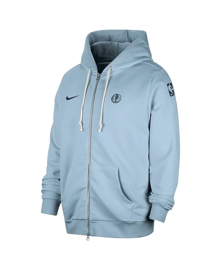 Мужская светло-голубая куртка с капюшоном на молнии Dallas Mavericks Authentic Standard от Nike light blue