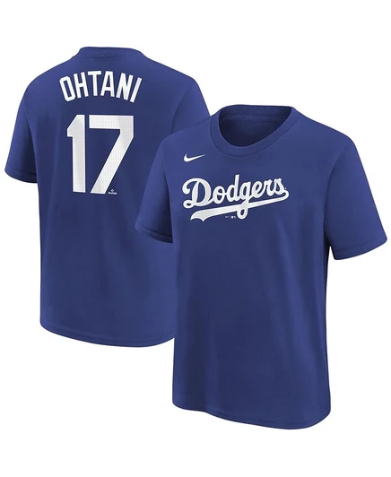 Детская футболка Nike с именем и номером Shohei Ohtani, синяя