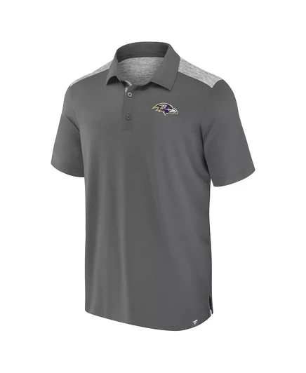 Мужское поло Fanatics Long Shot Baltimore Ravens, серое