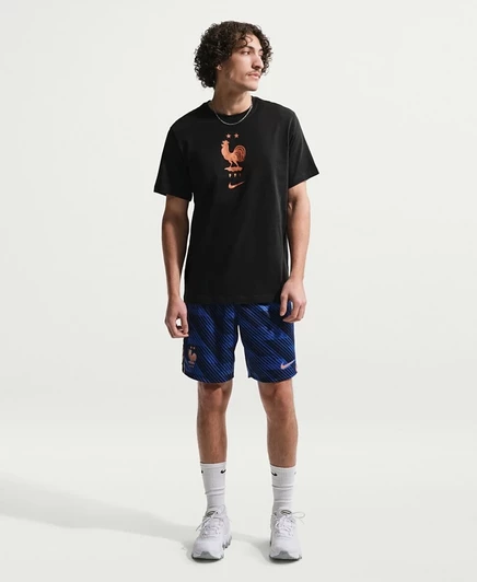 Мужская футболка Nike Франция с эмблемой, черная