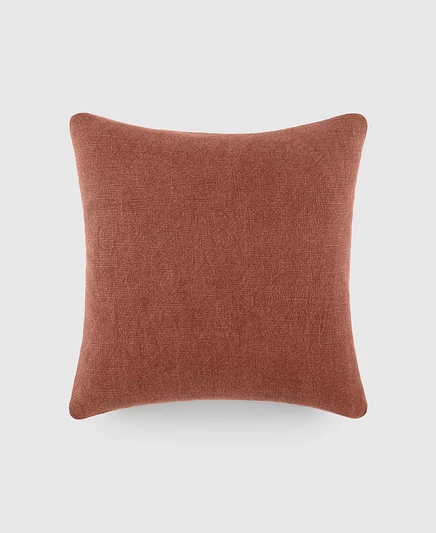 Подушка ienjoy Home Stone Washed 50×50 см, оранжевая