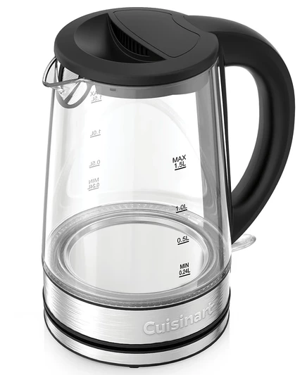 Электрочайник Cuisinart GK-15, стеклянный, 1,5 л, черный