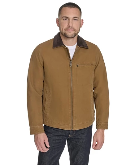 Мужская куртка Levi's Depot из хлопкового канваса, коричневая