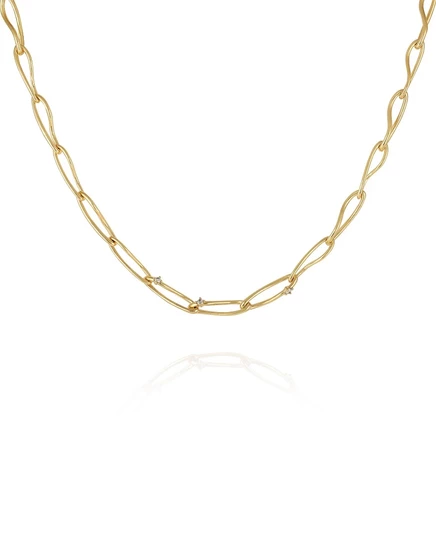 Колье Vince Camuto Link, золотистое