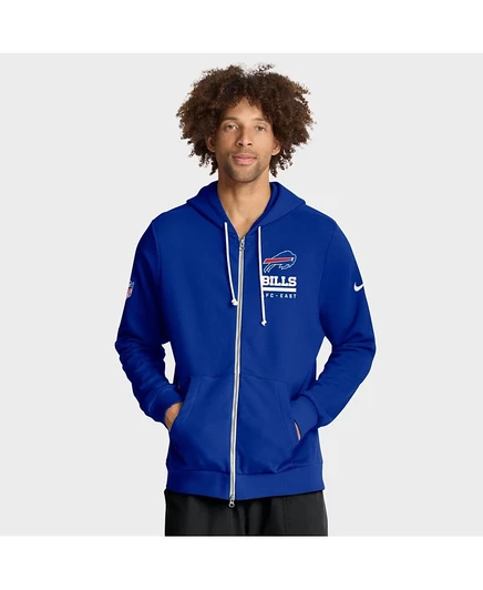 Мужское худи Nike Buffalo Bills на молнии, синее