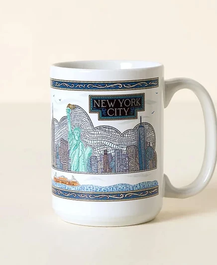 Интерактивная QR-кружка Uncommon Goods NYC, белая, 15 унций