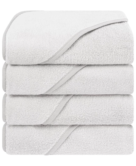 Полотенца-капюшоны American Soft Linen, 4 шт., серые