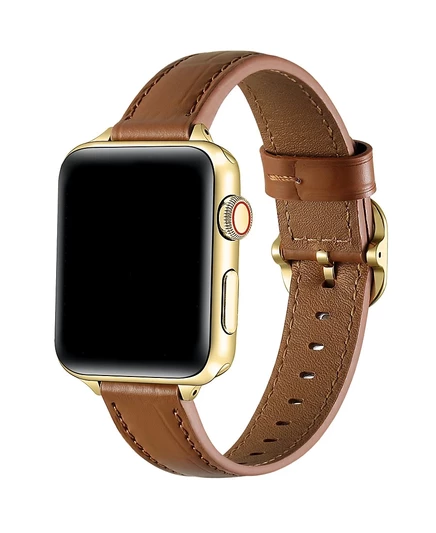 Кожаный ремешок из крокодиловой кожи Posh Tech Carmen Skinny для Apple Watch