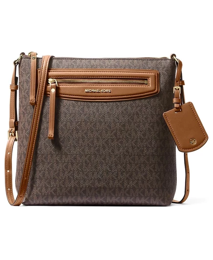 Женская сумка Michael Kors Jet Set Travel North‑South через плечо, бежевая