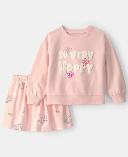 Комплект Carter's «So Very Hoppy», топ+скорт, розовый
