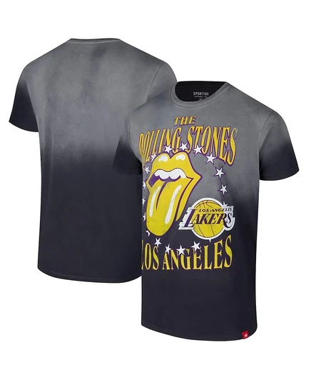 Унисекс футболка Sportiqe Rolling Stones x Lakers, серая
