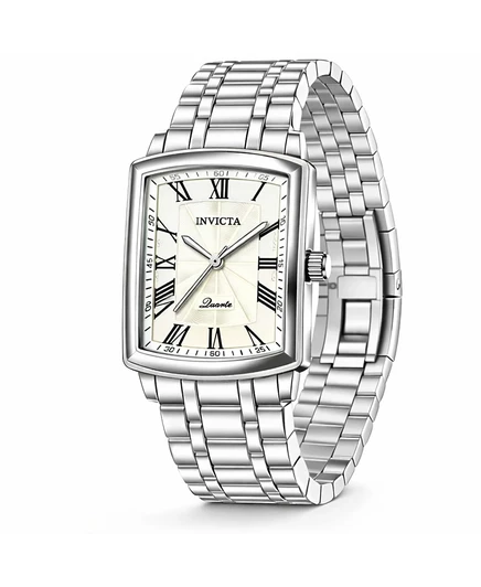 Женские часы Invicta 69153 Celestial Quartz PC21S с бежевым циферблатом серебристого цвета
