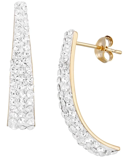 Женские серьги-кольца Macy's 0,5 кт в 14K позолоте, желтые