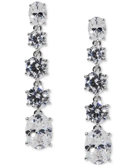 Серьги-подвески Eliot Danori Stone Linear 3,2 см, серебристые