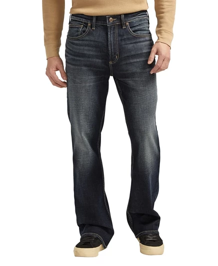 Мужские джинсы Silver Jeans Co Craig классические клёш, синие