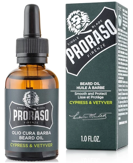 Масло для бороды Proraso с ароматом кипариса и ветивера, 1 унция, без цвета