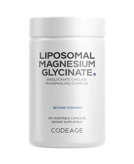 БАД Codeage Liposomal Magnesium Glycinate, 120 капсул, белая