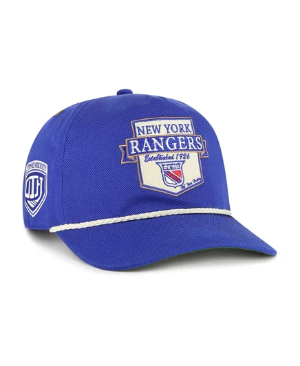 Брендовая мужская синяя кепка New York Rangers Old Time Hockey Rafter Sure Shot Hitch с регулируемой посадкой