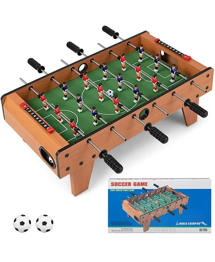 Настольный футбол Costway 27″ с ножками, бежевый