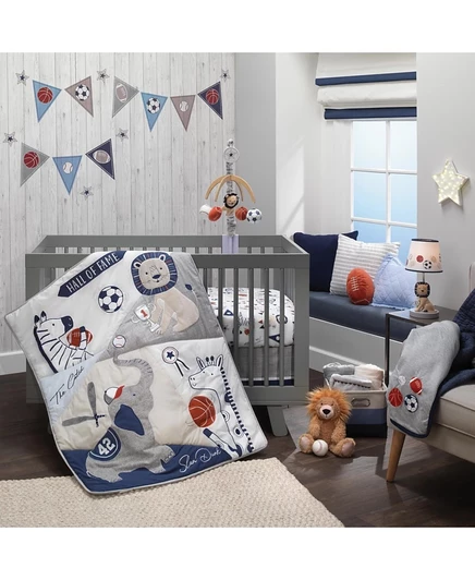 Комплект в кроватку Lambs & Ivy Hall of Fame, серый