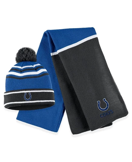 Женский набор шапка и шарф WEAR by Erin Andrews Colts, синий