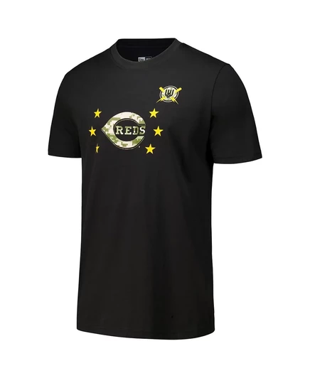 Мужская футболка New Era Black Cincinnati Reds 2024-День Вооруженных сил black