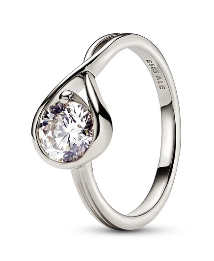 Кольцо Pandora Infinite 14K, 1 карат лабораторный бриллиант