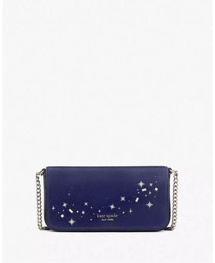 Кошелек Kate Spade New York Devin с украшенным клапаном и цепочкой deep lake