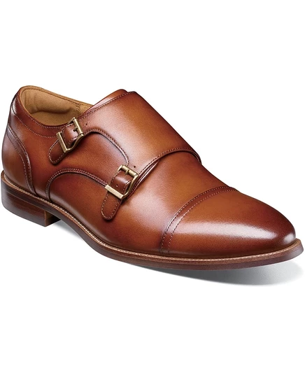 Мужские туфли Florsheim Ruvo с двойной пряжкой, коричневые