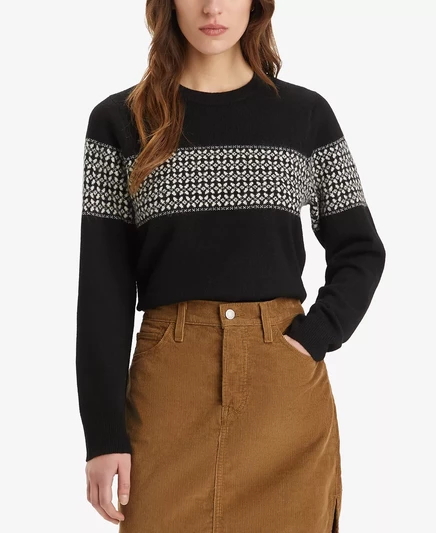 Женский свитер с принтом Fair Isle ® от Macy's Exclusive placed fairisle