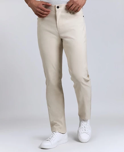 Мужские брюки Kenneth Cole Slim-Fit 5 карманов, молочные