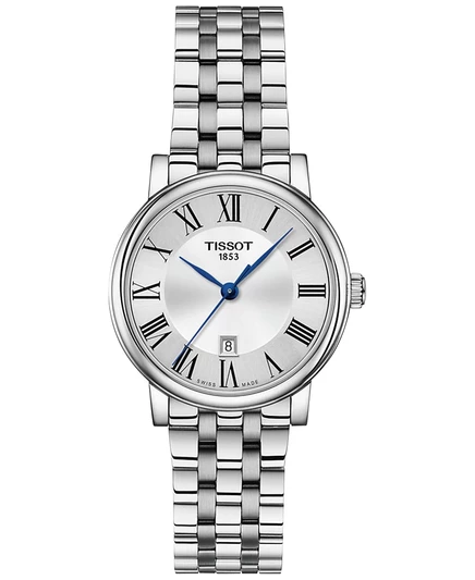 Женские часы Tissot Carson Premium, 30 мм, серебристые