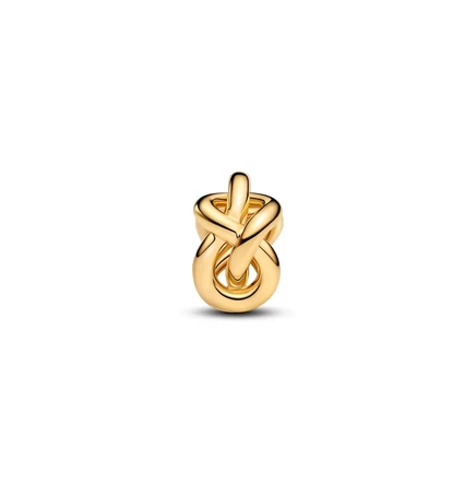 Женская подвеска Pandora Infinity Knot, серебро с позолотой