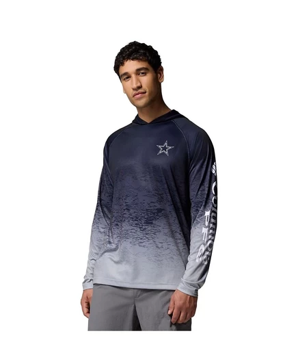 Мужское худи Columbia Dallas Cowboys, темно-синее