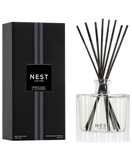Аромадиффузор Nest New York Cedar & Lavender, 175 мл, белый