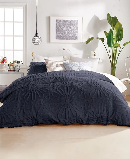 Комплект пододеяльника Peri Home Chenille Medallion Full/Queen, синий