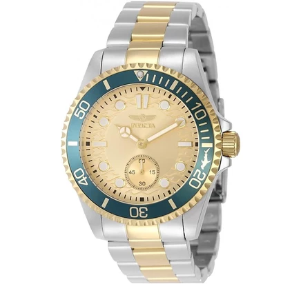 Мужские кварцевые часы Invicta 49425 Pro Diver с золотым циферблатом VD78