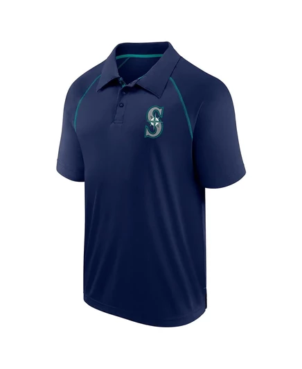 Поло реглан Fanatics Men's Navy Seattle Mariners Strong Alone navy