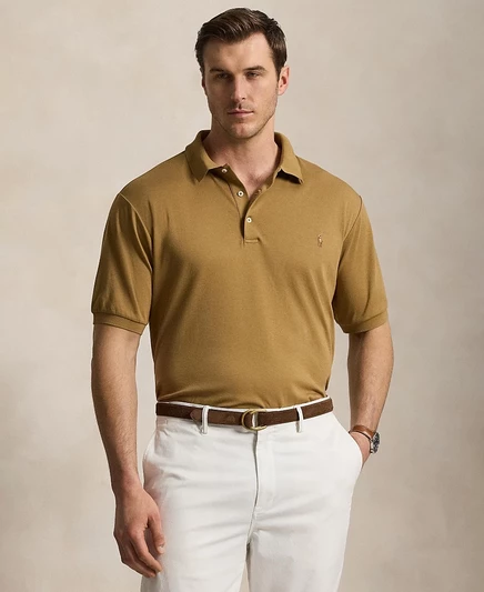 Мужская рубашка-поло Polo Ralph Lauren, кофейно-коричневая