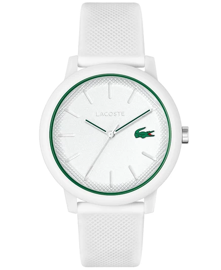 Мужские часы Lacoste L.12.12 42 мм, силикон, белые