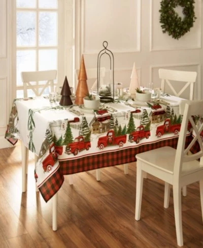 Скатерть Elrene Vintage Christmas Tree Farm