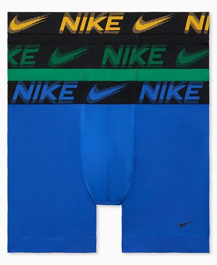 Мужские боксеры Nike DRI-FIT, 3 шт., синие/зеленые/черные