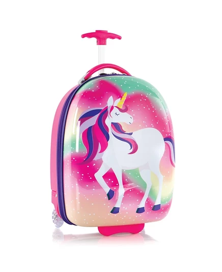 Детский чемодан Heys Unicorn круглый, разноцветный