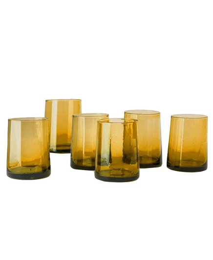 Стеклянный конус Verve Culture Cone Glass Small - Набор из 6 штук коричневого цвета