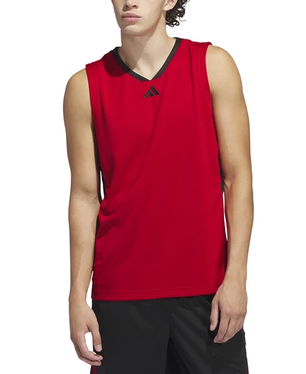 мужская майка adidas с графическим логотипом Bball red/black