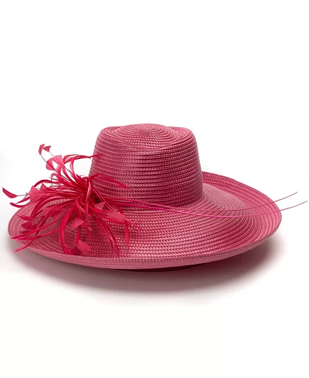  Нарядная шляпа с большим романтическим профилем fuschia