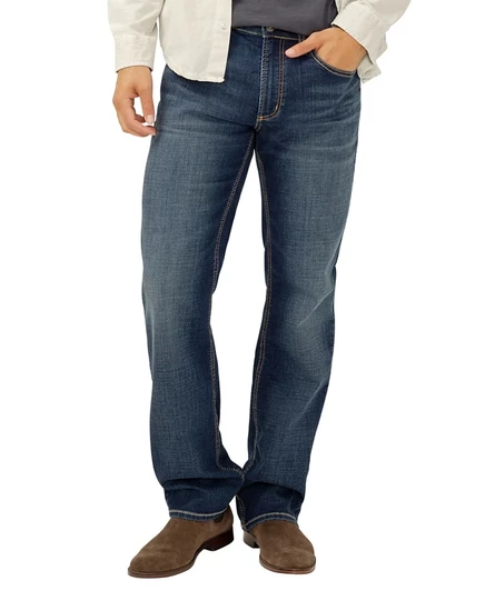 Мужские джинсы Silver Jeans Co. Zac прямого кроя, синие