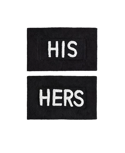Комплект хлопчатобумажных ковриков для ванной Jean Pierre His & Hers из 2 частей
