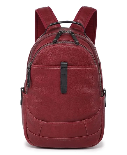 Женский кожаный рюкзак Old Trend Sun-Wing, красный